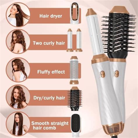 Air Styler En Brosse Soufflante Hair Styler Avec Accessoires