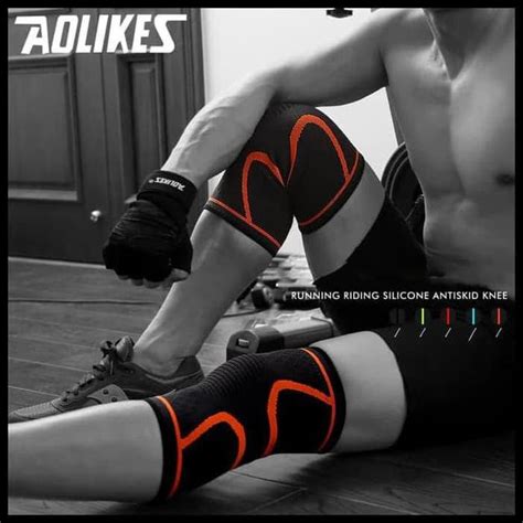 Jual Aolikes 7718 Knee Compression Pad Brace Pelindung Lutut Deker