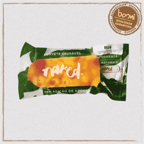 Picolé Natural Fresh de Manga Morango e Limão Naked Boomi