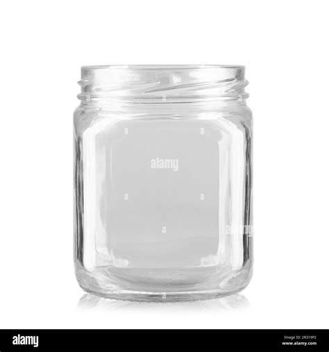 Empty Jar Isolated On A White Background Conservation Utensils File Contains Clipping Path