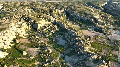 The Best Landscapes of Cappadocia Aerial View 4 K Stock Video - Video ...