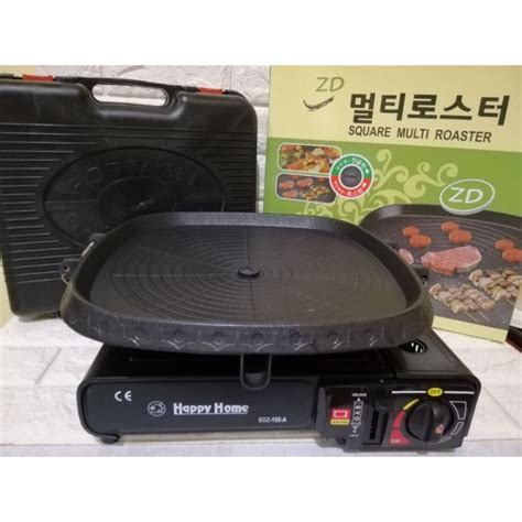 Samgyeopsal Set Happy Home Portable Stove And Hanaro Nonstick Griller Plate Samgy Samgyupsal