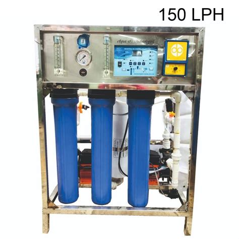 150 Lph Reverse Osmosis Plant Stainless Steel Purification Capacity