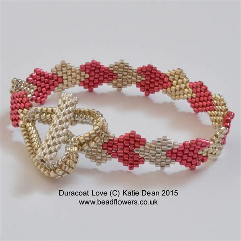 Heart Bracelet Pattern Beadflowers By Katie Dean