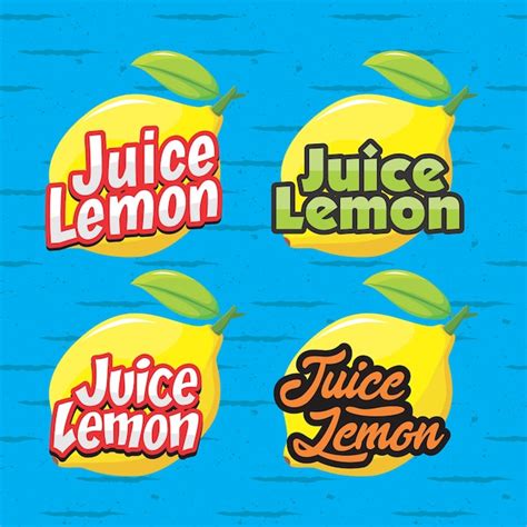 Premium Vector | Lemon juice logo