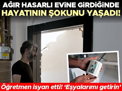 Hürriyet tr on Twitter Hatay da ağır hasarlı evine girdiğinde