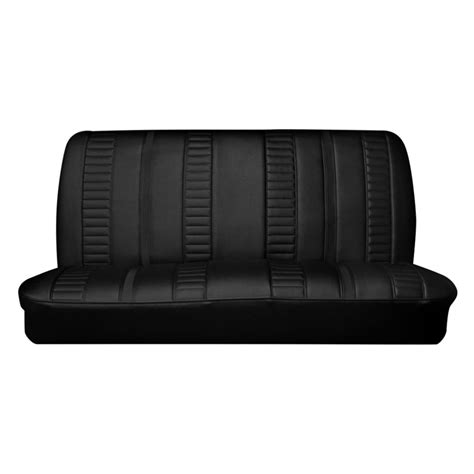 Pui Interiors® 67xs10cb Rear Black Madrid Grain Vinyl Bench Seat Cover