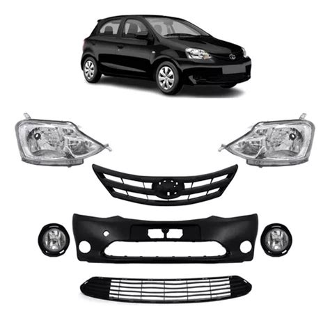 Parachoque Toyota Etios 2013 2014 2015 2016 2017 Kit Farol