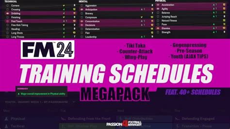 Fm Training Schedules Megapack Passion Fm