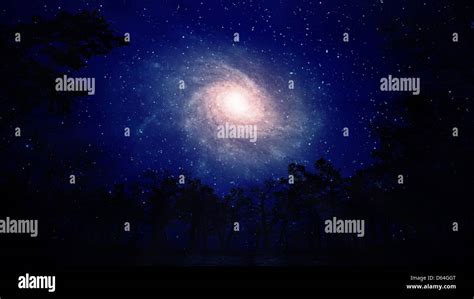 Spiral galaxy, artwork Stock Photo - Alamy