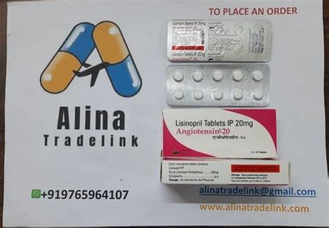 Angiotensin 20mg Lisinopril 20mg At Rs 60 Stripe Antihypertensive