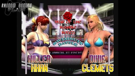 War Of The Rumble Roses Swimsuit Battle Killer Khan Vs Dixie