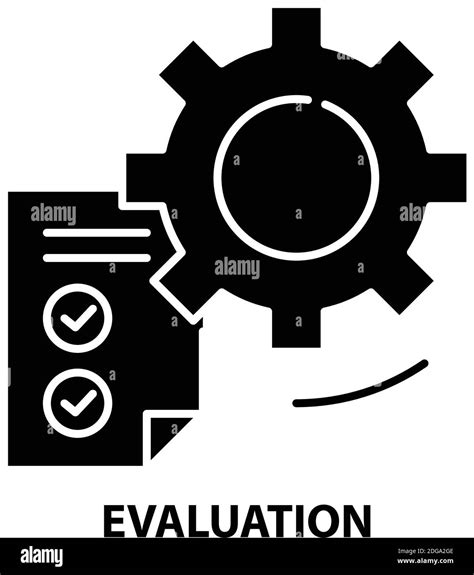 icono de evaluación signo vectorial negro con trazos editables