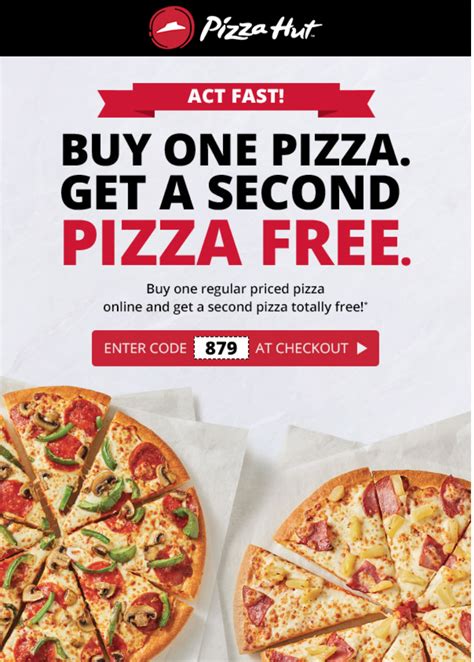 Pizza Hut Canada Promotions: Buy One Pizza, Get Second One FREE - Hot ...