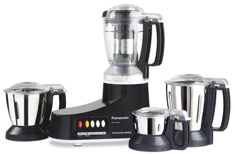 Panasonic Mx Ac Watt Super Mixer Grinder With Jars Black Isi