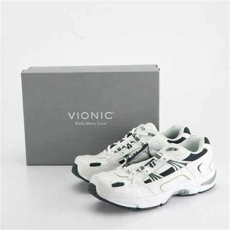 Vionic 23Walk White and Navy Sneakers, NIB | EBTH