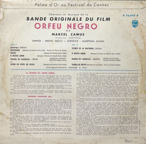 Trilha Sonora Original Do Filme Orfeu Negro Importado