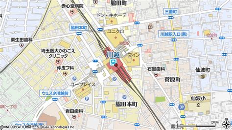 川越駅（埼玉県川越市）の地図・口コミ・周辺情報│マピオン駅・路線