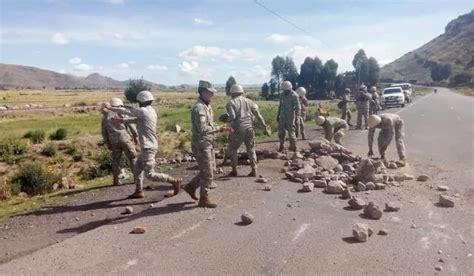 Puno Instalan Base Militar En Cabanillas Para Desbloquear V A Arequipa