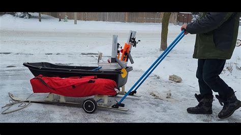 My Smitty Sled Set Up And Modification Removable Wheels And Push