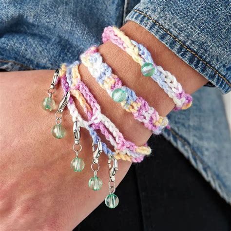 Free Crochet Friendship Bracelet Patterns Crochet Bracelet Crochet