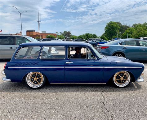 Restomodded VW Type-3 Squareback on its way over the Chesapeake Bridge ...