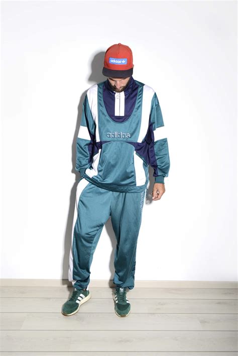 90s Adidas Tracksuit Green Mens Hot Milk Vintage Clothing Online Store