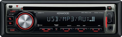 Kenwood KDC 414 UA CD MP3Tuner Front USB And AUX In Black Amazon