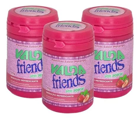 Kit Pastilha Valda Friends Sabor Morango Pote G Mercadolivre