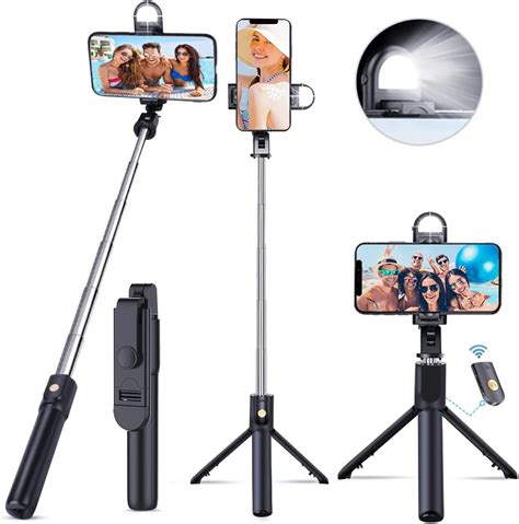 EMAGIE Tripie para Celular Selfie Stick Bluetooth Trípode para Móvil de