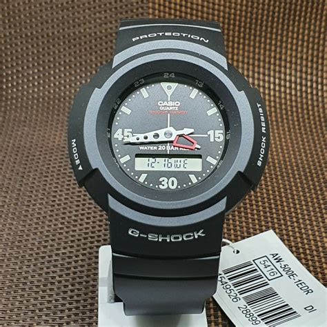 Casio G Shock Aw E E Black Resin Analog Digital Men S Sport Watch