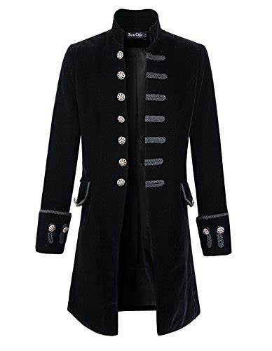 Darcchic Mens Velvet Goth Steampunk Victorian Frock Coat Steampunk Web