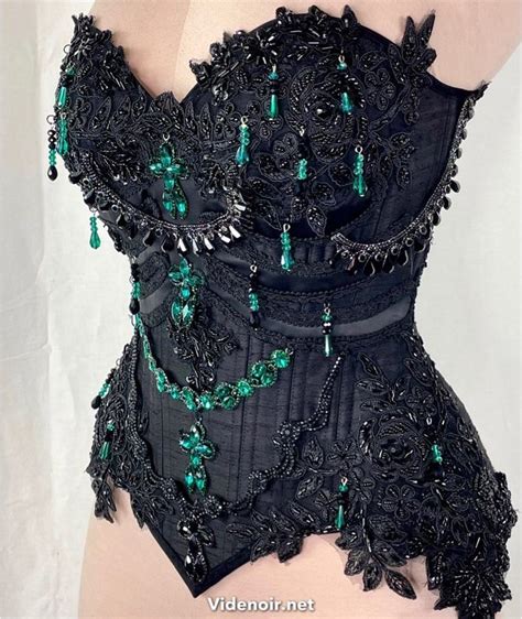 Videnoir On Instagram Rib Cage Corset In Emerald A Dupioni Silk And