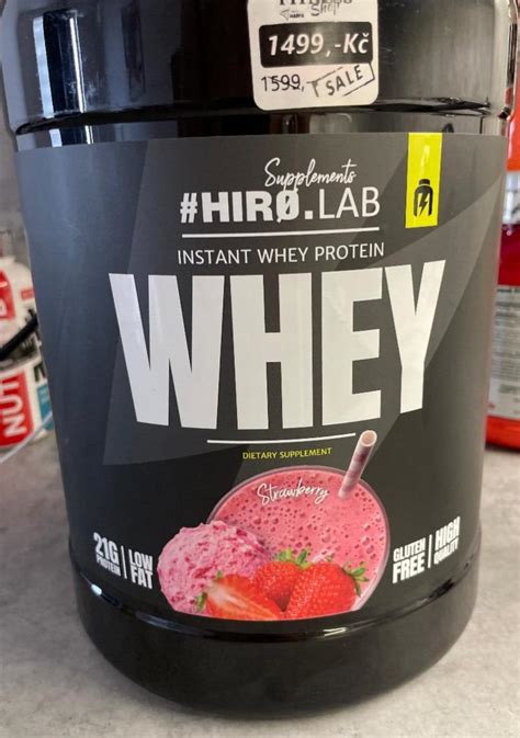 Instant Whey Protein Strawberry Hiro Lab kalorie kJ i wartości