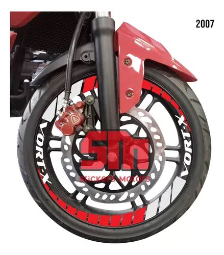 Stickers Reflejantes Para Rin De Moto Vortx O Meses Sin