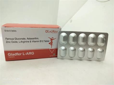 Zinc Oxide L Arginine Vitamin D Tablets At Rs Box L