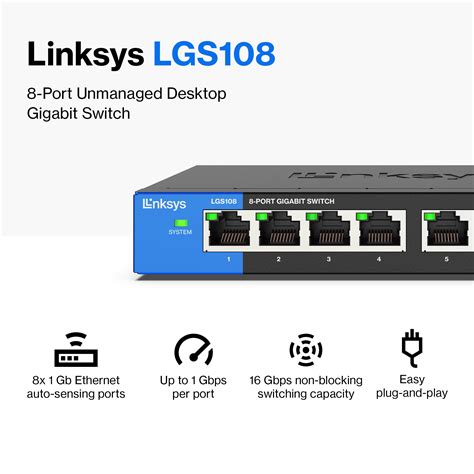 Linksys Lgs Port Business Desktop Gigabit Switch Lgs Eu