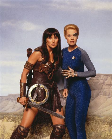 Star Trek Voyager Jeri Ryan As Seven Of Nine And Xena And Warrior