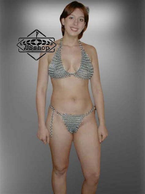 Chainmail Bikini Fancy Lingerie Set Best 10 Mm Two Piece Bikini