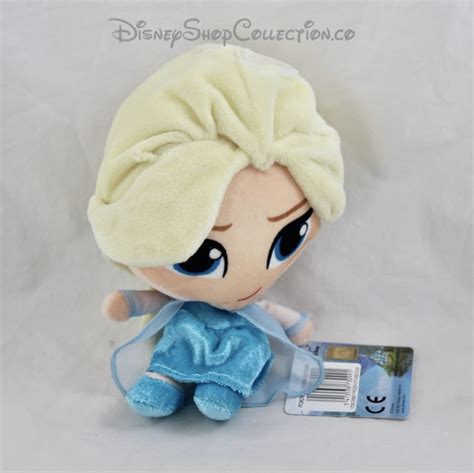 Peluche Elsa Nicotoy Disney La Reine Des Neiges Frozen Robe Bleue