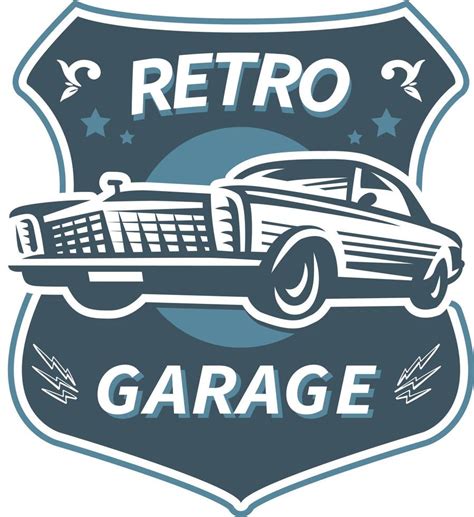 Classic Cars Logo Illustrations Style Retro And Vintage 11708309 Vector