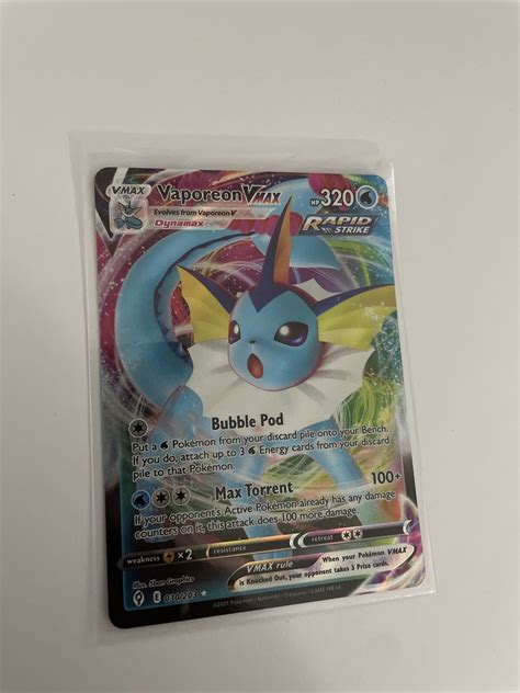 Mavin POKEMON VAPOREON VMAX 030 203 FULL ART ULTRA RARE EVOLVING