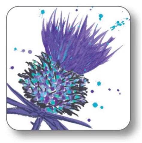 Purple thistle coaster - Unique Ladies Wear