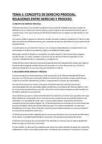 Tema Resumen Derecho Procesal Docsity