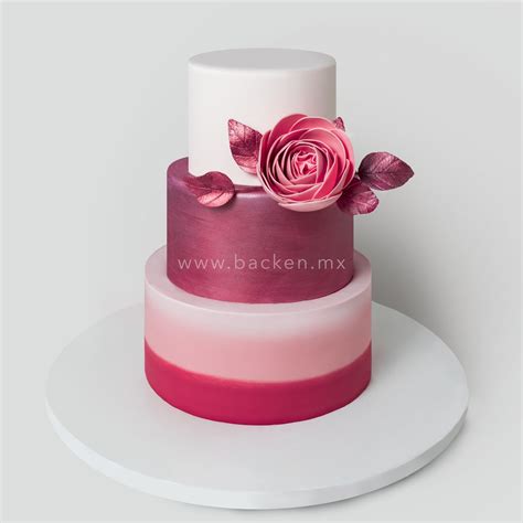 Pasteles De Fondant Boda Rose Gold Backen Backen Pasteler A Flickr