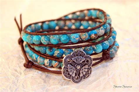 Image Detail For Turquoise Leather Wrap Bracelet Chan Luu Style By