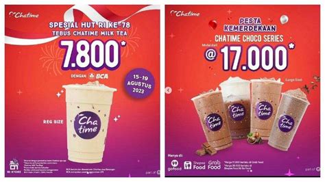 Promo Chatime Spesial Hut Ke Ri Tebus Murah Chatime Milk Tea