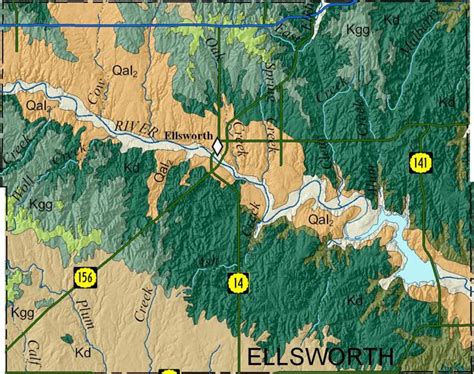 Kgs Geologic Map Ellsworth