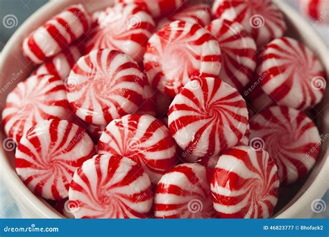 Sweet Red And White Peppermint Candy Stock Image Image Of Hard