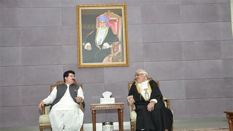 Mantheri Receives Pakistan Senate Chairman Times Of Oman